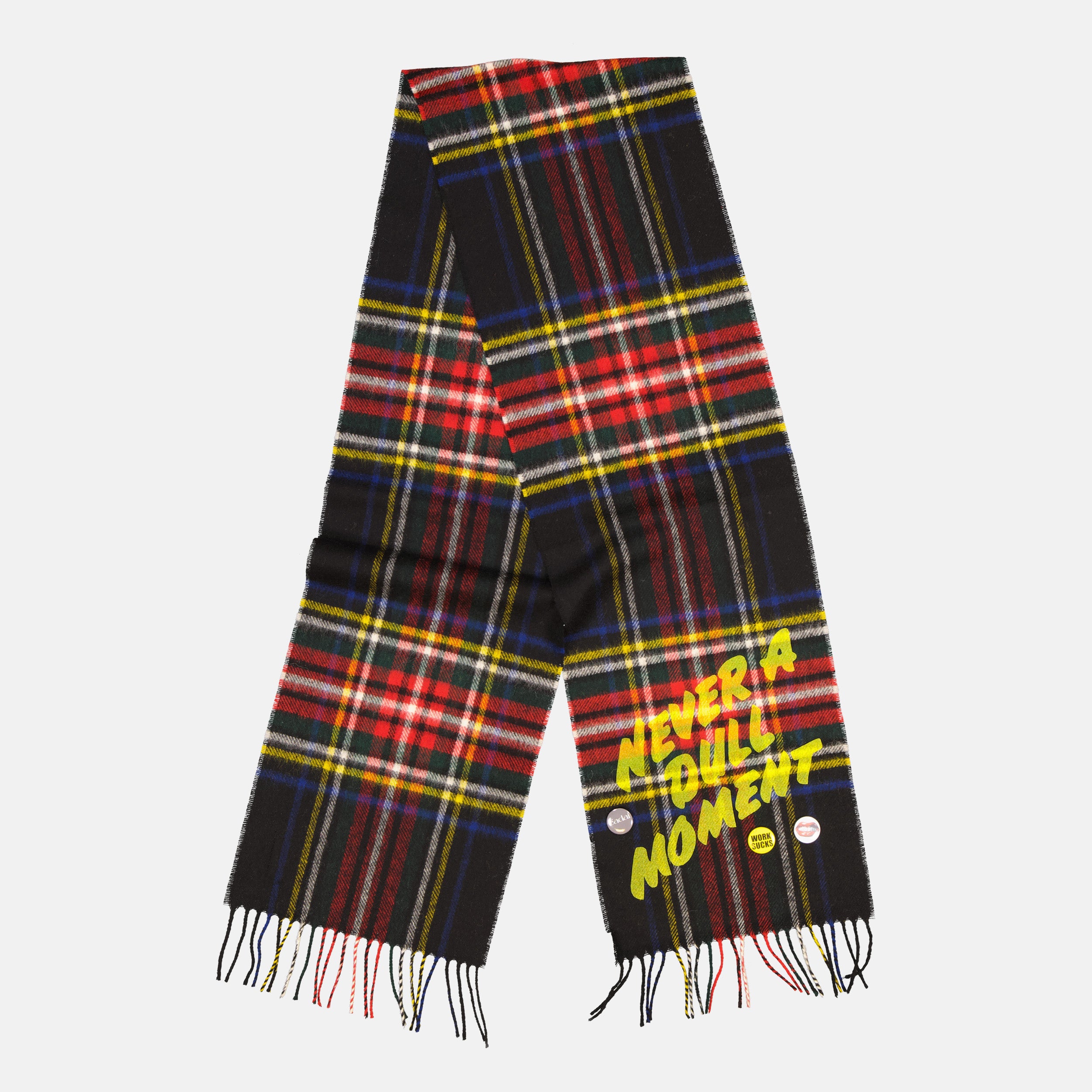 BONNIE X DJANAIEFF BLACK STEWART SCARF